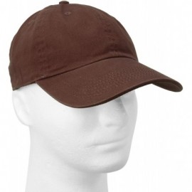 Baseball Caps 12-Pack Wholesale Classic Baseball Cap 100% Cotton Soft Adjustable Size - Dark Brown - C218E6KADNC $53.50