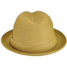 Fedoras Men Theo Braided Fedora - Natural - CP17YSN2ZG3 $31.47