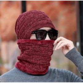 Skullies & Beanies Styles Oversized Winter Extremely Slouchy - Wbxne Red Hat&scarf - CI18ZZNUIAX $14.59