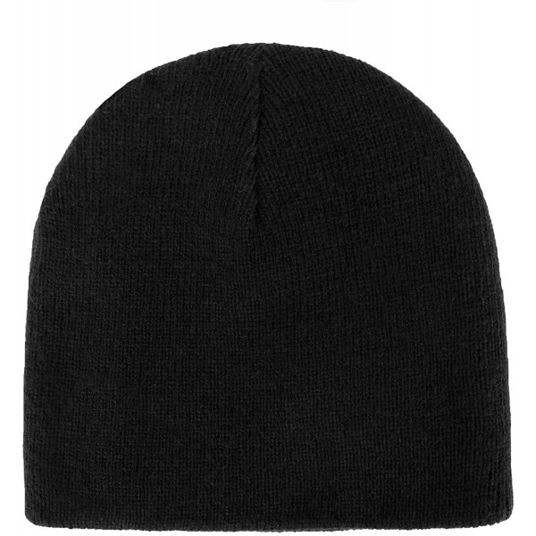 Skullies & Beanies Men's Reversible Beanie - Onyx - CS18A0L7Z09 $10.00