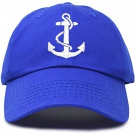 Baseball Caps Anchor Hat Sailing Baseball Cap Women Beach Gift Boating Yacht - Royal Blue - C418WEWGNQY $22.97
