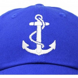 Baseball Caps Anchor Hat Sailing Baseball Cap Women Beach Gift Boating Yacht - Royal Blue - C418WEWGNQY $14.20