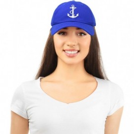 Baseball Caps Anchor Hat Sailing Baseball Cap Women Beach Gift Boating Yacht - Royal Blue - C418WEWGNQY $14.20