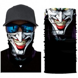 Balaclavas Joker Print Face Mask- Rave Bandana- Neck Gaiter- Scarf- Summer Balaclava for Dust Wind UV Protection - Hca - CA19...