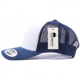 Baseball Caps Yupoong Classic 6606- 6606T- 6606W- Retro Trucker Hats- Mesh Back Baseball Caps - Navy/White/Navy - CR1827S4645...