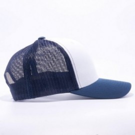 Baseball Caps Yupoong Classic 6606- 6606T- 6606W- Retro Trucker Hats- Mesh Back Baseball Caps - Navy/White/Navy - CR1827S4645...