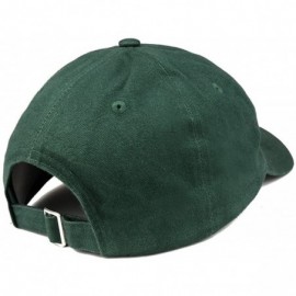 Baseball Caps Double Cup Morning Coffee Embroidered Soft Crown 100% Brushed Cotton Cap - Hunter - CK18STG3NM8 $15.39