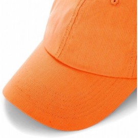 Baseball Caps Unisex Classic Plain 100% Cotton Baseball Cap- 6-Panel Blank Washed Low Profile Adjustable Baseball Hat - Orang...