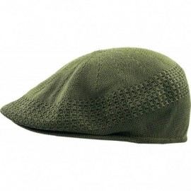 Newsboy Caps Classic Mesh Newsboy Ivy Cap Hat - Olive - CI11JYQLSSV $10.74