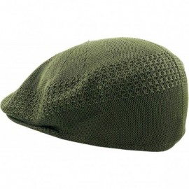 Newsboy Caps Classic Mesh Newsboy Ivy Cap Hat - Olive - CI11JYQLSSV $10.74