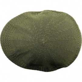 Newsboy Caps Classic Mesh Newsboy Ivy Cap Hat - Olive - CI11JYQLSSV $10.74