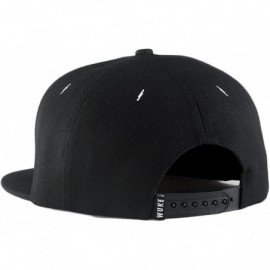 Baseball Caps Solid Flat Brim Hip Hop Adjustable Hat Stylish Snapback Baseball Cap - Pattern 2 - CJ17XXQDYXH $14.85