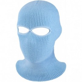 Balaclavas 2-Hole Knitted Full Face Cover Ski Mask- Adult Winter Balaclava Warm Knit Full Face Mask for Outdoor Sports - CS18...