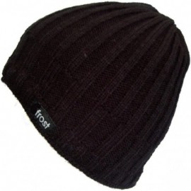 Skullies & Beanies Mens Teens Winter Hat Warm Winter Beanie M2013-304 - Black - C411E05WC1X $12.21