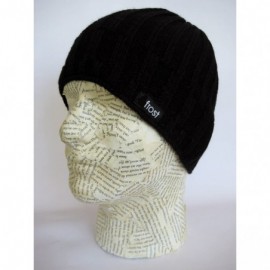 Skullies & Beanies Mens Teens Winter Hat Warm Winter Beanie M2013-304 - Black - C411E05WC1X $12.21