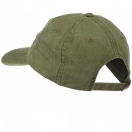 Baseball Caps California with Bear Embroidered Washed Cap - Olive Green - C211NY2ZKB7 $20.64