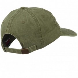 Baseball Caps California with Bear Embroidered Washed Cap - Olive Green - C211NY2ZKB7 $20.64