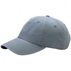 Baseball Caps 6 Panel Washed Twill Cap - Smokey Blue - CT110J7CU8B $10.30