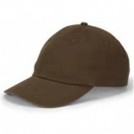 Baseball Caps Monogrammed 6-Panel Low-Profile Washed Pigment-Dyed Cap - Expresso - CU12IJQE7Y3 $26.74
