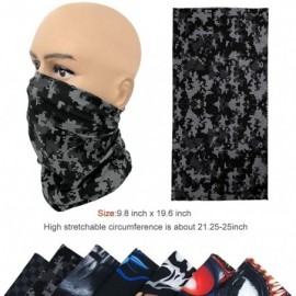 Balaclavas Bandanas Face Scarf-3D Headwear Headband Multifunctional Tube Neck Scarf Unisex - Ve+blackcamo - CQ1979CHM5T $8.15