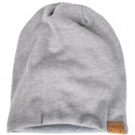 Skullies & Beanies Men's Cool Cotton Beanie Slouch Skull Cap Long Baggy Hip-hop Winter Summer Hat - Hoary - C212NB7KLSY $13.53