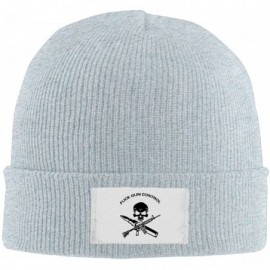 Skullies & Beanies Fuck Gun Control AR15 and AK47 Winter Warm Knit Hats Skull Caps Stretchy Cuff Beanie Hat for Men and Women...