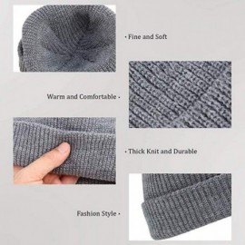 Skullies & Beanies Swag Short Fisherman Beanie for Men Women- Rolled Cuff Harbour Hat Wool Knit Cuff Winter Warm Ski Skull Ha...