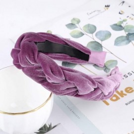 Headbands Braided Headband Spanish Vintage - purple+white+coffee - CS18W54A0L2 $11.10