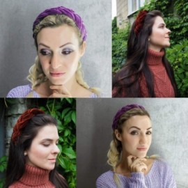 Headbands Braided Headband Spanish Vintage - purple+white+coffee - CS18W54A0L2 $11.10