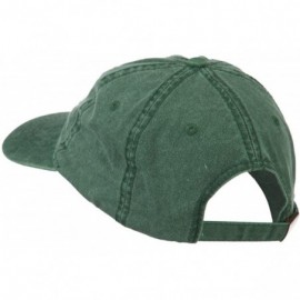 Baseball Caps Director Embroidered Washed Cotton Cap - Dark Green - CI11LBM8VUT $27.70