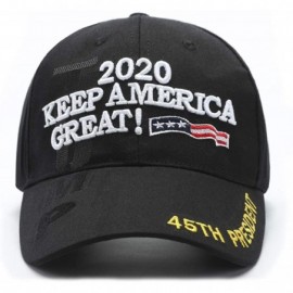 Baseball Caps Donald Trump 2020 Hat Keep America Great Hat 2020 USA Cap Make America Great Again - Black-c - CB18YEGD3Y3 $10.76