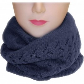 Skullies & Beanies Womens Knit Thick Warm Slouch Beanie Ski Hat Cap - Navy - CG11QLNOZ2V $29.49