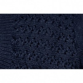 Skullies & Beanies Womens Knit Thick Warm Slouch Beanie Ski Hat Cap - Navy - CG11QLNOZ2V $29.49
