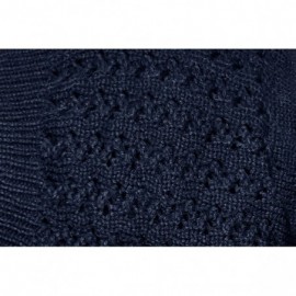 Skullies & Beanies Womens Knit Thick Warm Slouch Beanie Ski Hat Cap - Navy - CG11QLNOZ2V $29.49
