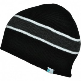 Skullies & Beanies striped mens/womens warm beanie snowboarding winter hats - Black - CO116IR8IR3 $10.73