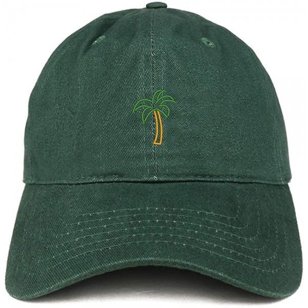 Baseball Caps Palm Tree Embroidered Dad Hat Adjustable Cotton Baseball Cap - Hunter - C0185HROH79 $18.96