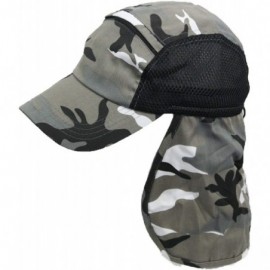 Sun Hats Baseball Cap Ear Flap Pocket Sun Neck Cover Bonnie Visor Camo Hiking Fishing - City Camo - C618U4IIRE2 $11.61