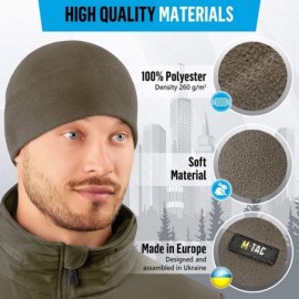 Skullies & Beanies Watch Cap Fleece 260 Mens Winter Hat Military Tactical Skull Cap Beanie - Dark Olive - CR187Q3IZE9 $8.95