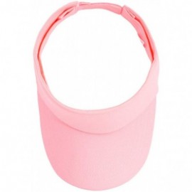 Visors Sports Sun Visor Hats Twill Cotton Ball Caps for Men Women Adults Kids - 4 Pink - CQ197RLR2ZA $12.51