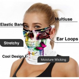 Balaclavas Face Bandana Mask Cover Scarf for Men Women Reusable Summer Dust UV Tube Neck Gaiter Ear Loops Balaclava Outdoors ...