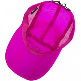 Sun Hats UPF50+ Protect Sun Hat Unisex Outdoor Quick Dry Collapsible Portable Cap - B-rose Red - C0182MS6YMM $11.75