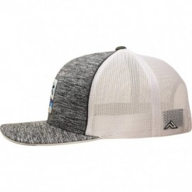 Baseball Caps Trucker Hat - Palm Waves Sunset - Static/Blue - CF18WHQ9RWN $27.42