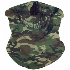 Balaclavas Face Mask Seamless Rave Bandana Dust Wind UV Protection Neck Gaiter Mask Headwear - Camouflage Skull - CH1982G5E73...