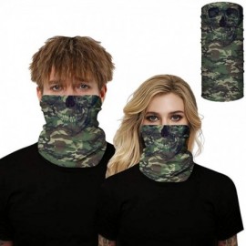 Balaclavas Face Mask Seamless Rave Bandana Dust Wind UV Protection Neck Gaiter Mask Headwear - Camouflage Skull - CH1982G5E73...