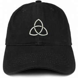 Baseball Caps Holy Trinity Embroidered Brushed Cotton Dad Hat Ball Cap - Black - C3180D93O5D $32.99