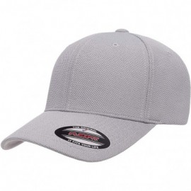 Baseball Caps Men's Cool & Dry Pique Mesh - Silver - CY18OT5RMKA $10.53