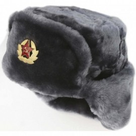 Skullies & Beanies Hat Russian Soviet Army Air Force Fur Military Ushanka GR Size XL - C6113Z53KQZ $21.15