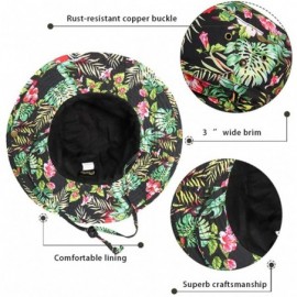 Sun Hats Bucket Hat Wide Brim UV Protection Sun Hat Boonie Hats Fishing Hiking Safari Outdoor Hats for Men and Women - CD18E6...
