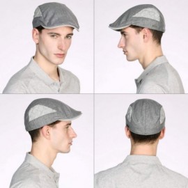 Newsboy Caps Fashion Mens Newsboy Falt Cap Golf Gatsby Summer Spring Fall Breathable 57-60CM - 00716_light Gray - CI18RUYE5WD...