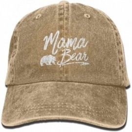 Baseball Caps Mama Bear Baseball Hat Men and Women Summer Sun Hat Travel Sunscreen Cap Fishing Outdoors - Natural - CY1857HMN...